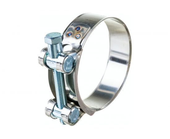 Силовой хомут Nord-Yada Д: 68-73 мм, Ш: 24 мм, Т: 0,8 мм, болт: М8х75, нерж. сталь 902890 – изображение 2