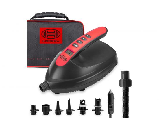 Heyner Насос воздушный премиум SUP с функцией Автостоп 70 л/мин12 В 110W 1,1 bar. 6 адаптеров 211250 – изображение 2