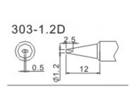 Насадка паяльная QUICK 303-1,2D – изображение 2