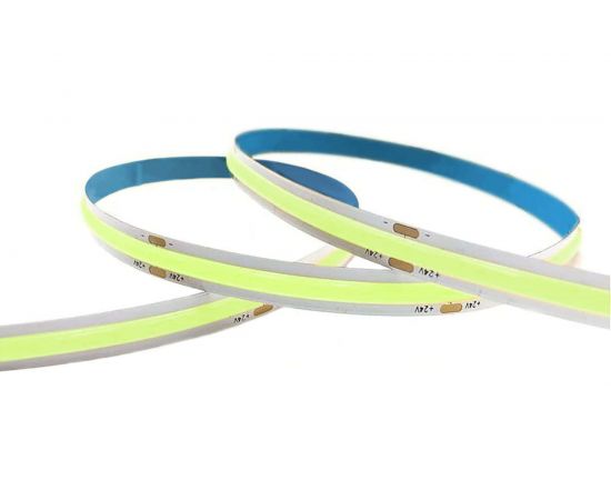 Светодиодная лента Apeyron 24В, 11Вт/м, COB, 352д/м, IP20, подложка 10мм, 5м, зеленый/00-359 – изображение 2