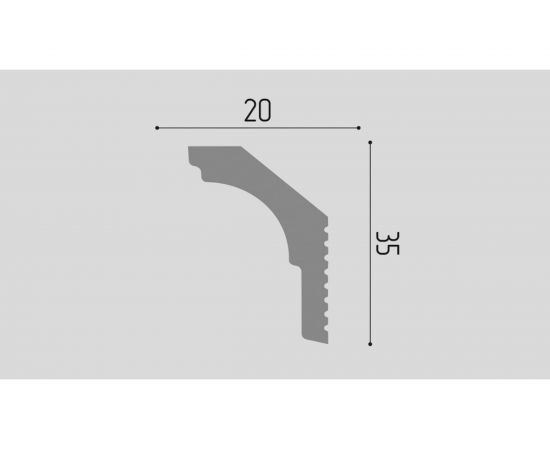 Карниз П18 Де-Багет 35/20 – изображение 2