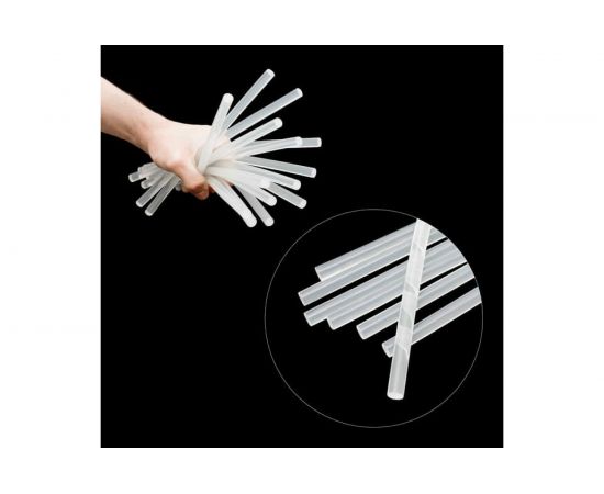 Комплект клеевых стержней прозрачных (1 кг; 11.2х300 мм) INTERTOOL RT-1026 – изображение 3