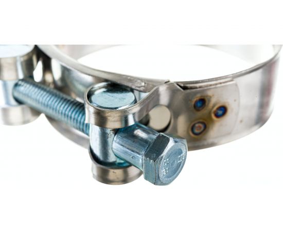 Силовой хомут Nord-Yada Д: 68-73 мм, Ш: 24 мм, Т: 0,8 мм, болт: М8х75, нерж. сталь 902890 – изображение 3