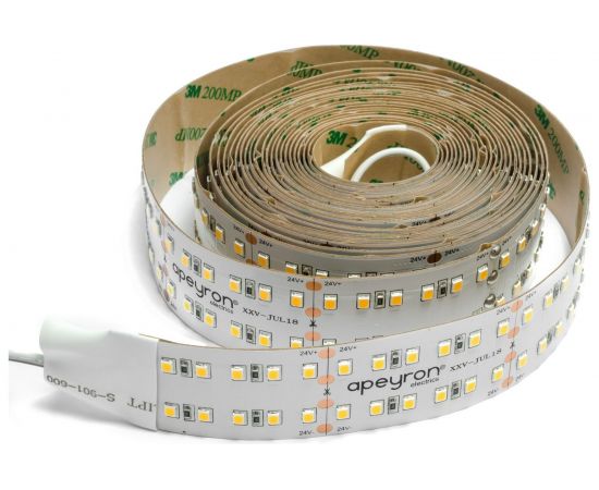Светодиодная лента APEYRON 24В, 42Вт/м, smd2835, 240д/м, теплый белый 306 – изображение 3