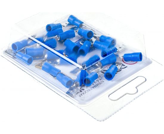 Разъём DORI плоский изолированный штекер 6,3 мм 1,5-2,5 мм2 РПИп 25 шт 42075 – изображение 3