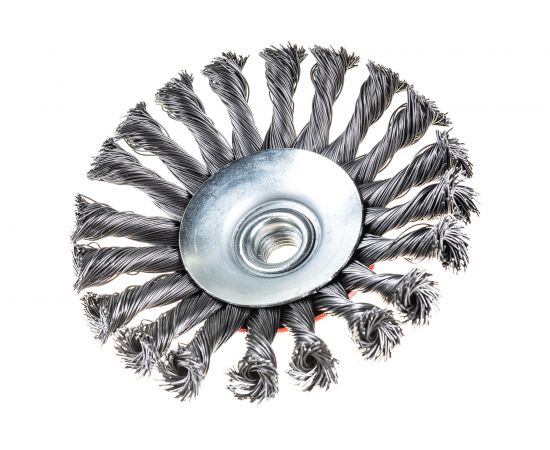 Щетка дисковая витая (125 мм; М14) для УШМ SKRAB 35432 – изображение 3