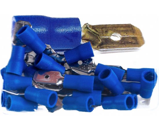 Разъём DORI плоский изолированный штекер 6,3 мм 1,5-2,5 мм2 РПИп 25 шт 42075 – изображение 4