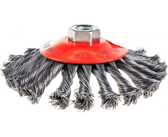 Щетка дисковая витая (125 мм; М14) для УШМ SKRAB 35432 – изображение 5