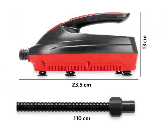 Heyner Насос воздушный премиум SUP с функцией Автостоп 70 л/мин12 В 110W 1,1 bar. 6 адаптеров 211250 – изображение 6