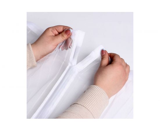 Антимоскитная сетка для дверей СИМАЛЕНД 90х210 см, на магнитах, цвет белый 1389828 – изображение 8