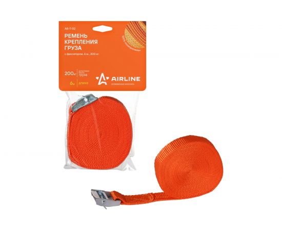 Ремень крепления груза с фиксатором (6 м, 200 кг) Airline AS-T-02 