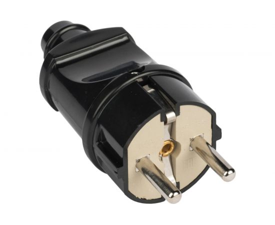 Евровилка EKF прямая, черная, 16А AVP16-30 