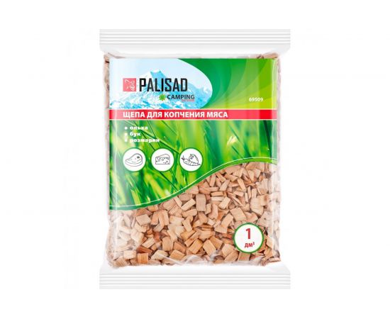 Щепа для копчения мяса PALISAD Camping ольха, бук, розмарин 69509 