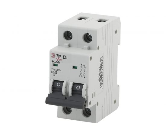 Автоматический выключатель ЭРА NO-900-24 ВА47-29 2P 6А кривая C Б0031756 