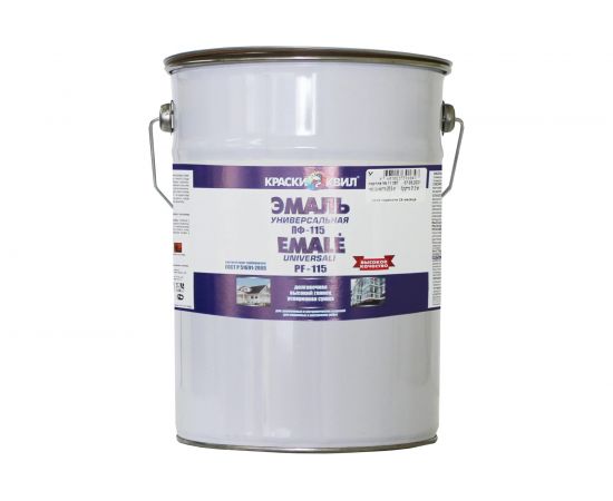 Эмаль Краски квил ПФ-115 Универсальная, белая, бар. 6 кг 4690417000555 