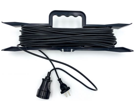 Удлинитель на рамке SVET 50м/1розетка (ПВС 2x0,75) 6А/1300Вт без заземления УХ6-1-50-Р SV0423-0009 