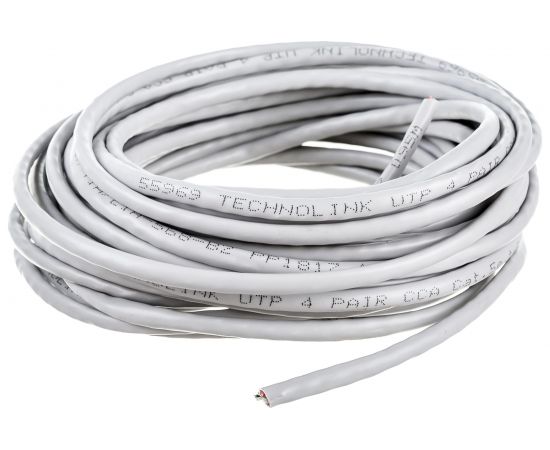 Кабель UTP4 DORI cat.5e 4x2х0.51 CCA серый 10м, шт 11356 