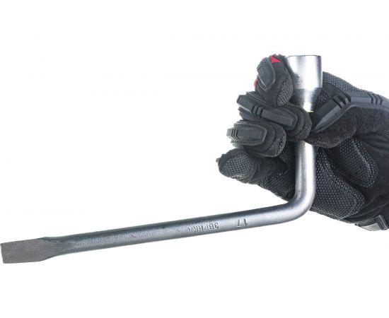 Баллонный Г-образный ключ 17мм L=250мм с лопаткой ЭВРИКА ER-34017 