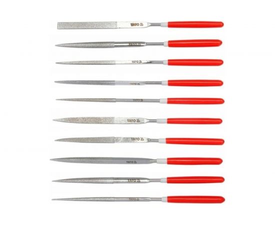 Алмазные надфили YATO 3x140x50мм 10 предметов YT-6144 