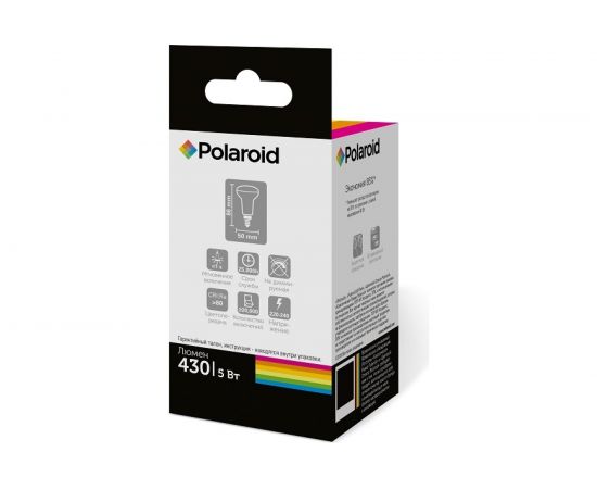 Светодиодная лампа Polaroid 220V R50 5W 4000K E14 430lm PL-R505144 – изображение 2