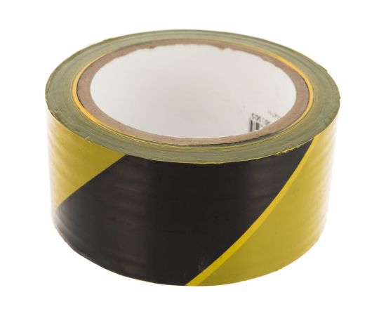 Лента для ограждений SDM 50 мм х 100 м желто-черная 4711 – изображение 2