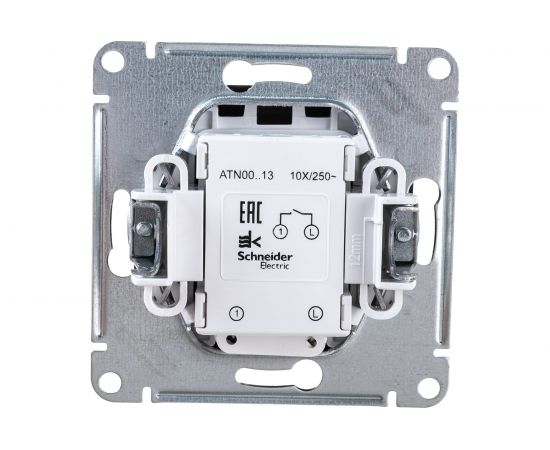 Механизм выключателя Schneider Electric 1-кл. ATLAS DESIGN с подсветкой сх.1а 10АХ мокко 1240356 – изображение 2