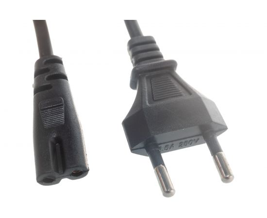 Сетевой шнур REXANT вилка - евроразъем С7, кабель 2x0,5 кв.мм, длина 3 метра 11-1105 – изображение 2