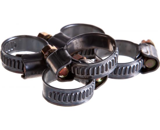 Хомуты Зубр ЭКСПЕРТ нерж. сталь накатная лента 9мм 12-20мм 5шт 3787-12-20 – изображение 3