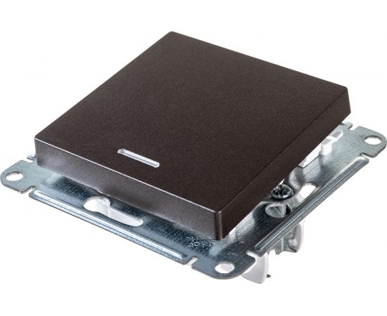 Механизм выключателя Schneider Electric 1-кл. ATLAS DESIGN с подсветкой сх.1а 10АХ мокко 1240356 – изображение 3