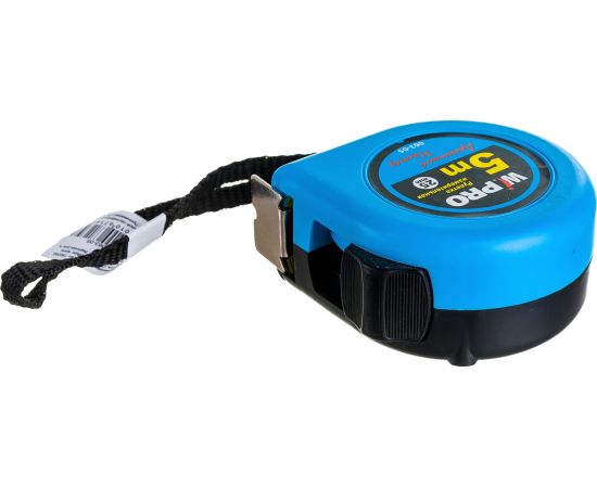 Рулетка WIPRO 5 м*25 мм, АБС-пластик +обычный упор+резина, толщина 0.105 мм 063-05 – изображение 3