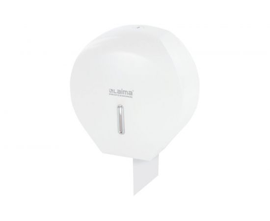 Диспенсер для туалетной бумаги ЛАЙМА PROFESSIONAL BASIC Система T2, малый, белый, ABS-пластик 606682 – изображение 4