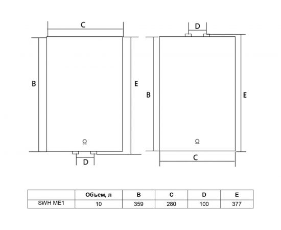Электрический накопительный водонагреватель Timberk SWH ME1 10 VO – изображение 4