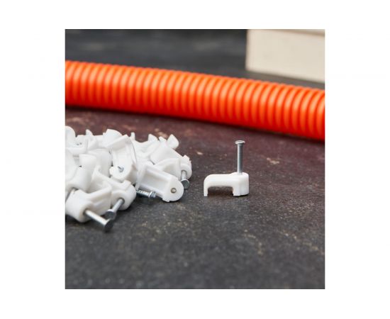 Плоский крепеж кабеля REXANT 10x3 мм, белый упак. 50 шт 07-4209 – изображение 5