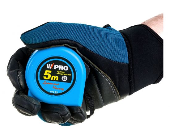 Рулетка WIPRO 5 м*25 мм, АБС-пластик +обычный упор+резина, толщина 0.105 мм 063-05 – изображение 5