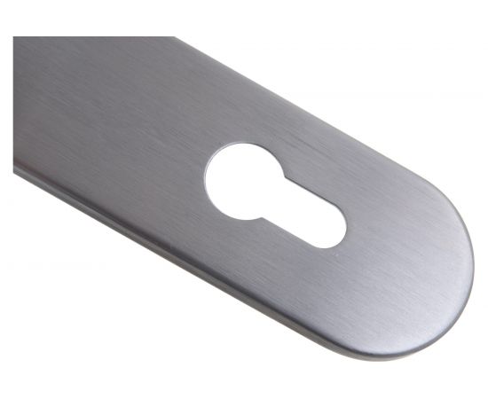 Гарнитур DOORLOCK DL 040KP/F PZ72 L-form Rt нерж. сталь, на короткой накладке 73304 – изображение 5