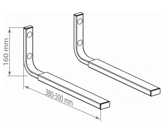 Кронштейн для СВЧ-печей KROMAX MICRO-7s silver 29007 – изображение 5