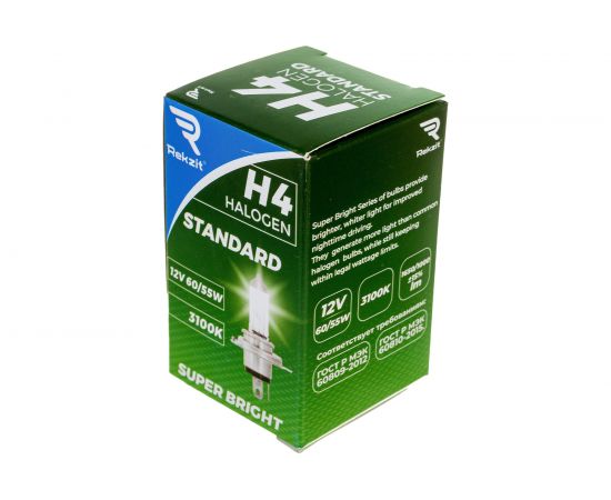 Галогенная лампа Rekzit H4 12V60/55W P43T Standard 90040 – изображение 5