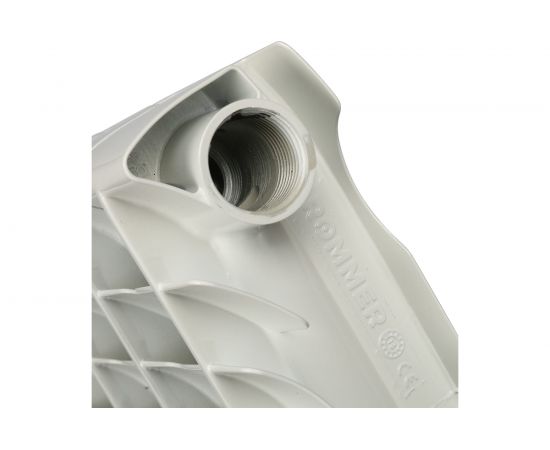 Алюминиевый радиатор ROMMER Optima 500 4 секции RAL9016 89556 – изображение 7