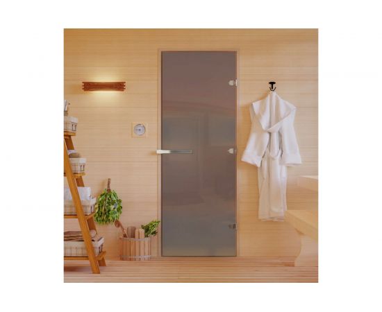 Дверь для бани DoorWood Бронза матовая, 1900х700 мм УТ-00011425 