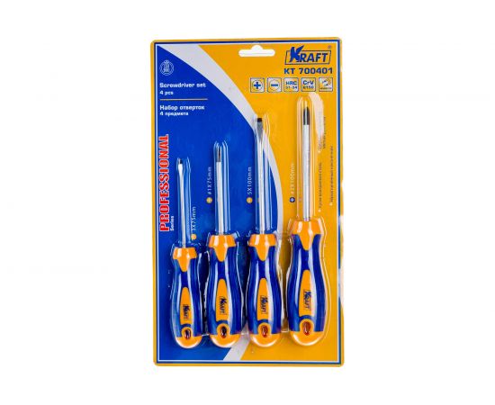 Набор отверток 4 шт KRAFT KT 700401 