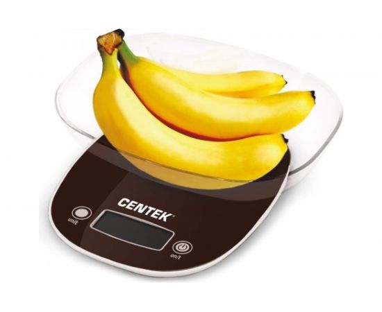 Кухонные весы Centek шоколад электр., max 7кг, шаг 1г, большая съемная чаша, дисплей CT-2456 