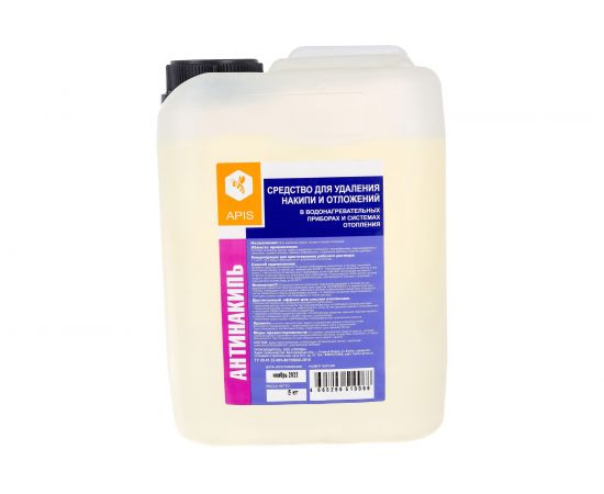 Очищающее средство для систем отопления APIS АНТИНАКИПЬ канистра 5 кг 4665296512451 