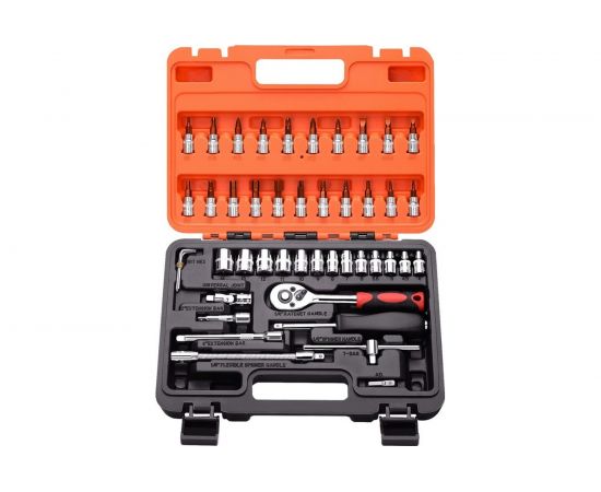 Набор инструментов 46 предметов 1/4 трещотка GOODKING K-10046 