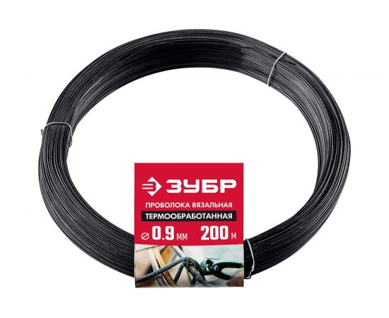 Вязальная термообработанная проволока ЗУБР 0.9мм х 200м 305415-09 