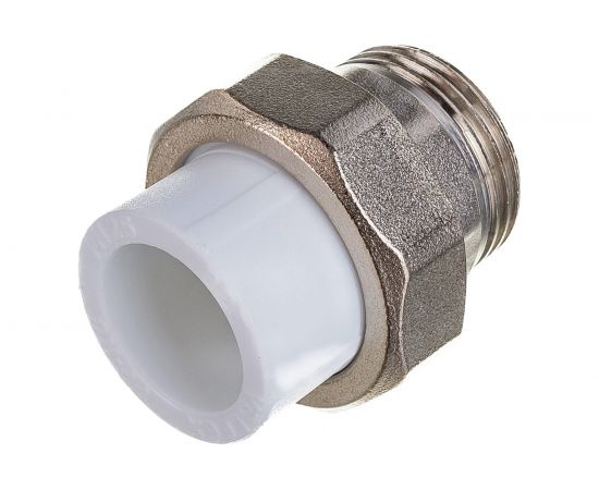 Комбинированная муфта VALFEX PP-R белая, разъем 25х1 дюйма НР 10156225 127-0225 