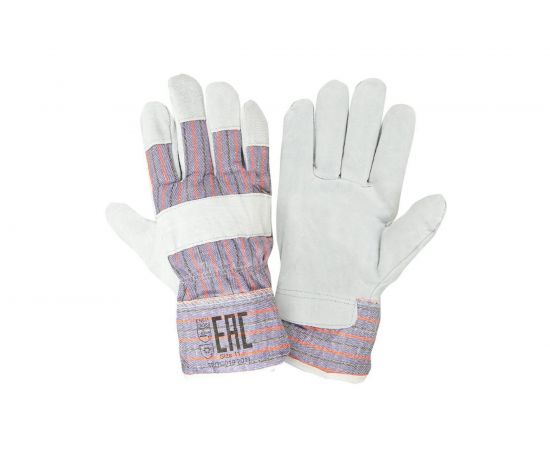 Утепленные спилковые комбинированные перчатки Ангара Fort 0115 501404112 