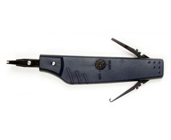 Инструмент для заделки кабеля в контакты плинтов и 110 типа Hyperline HT-344KR 19852 