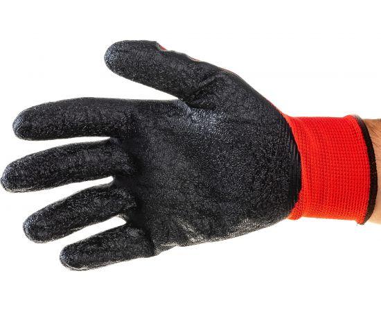 Нейлоновые перчатки с рифленым латексным покрытием Fort 1421 10013808 