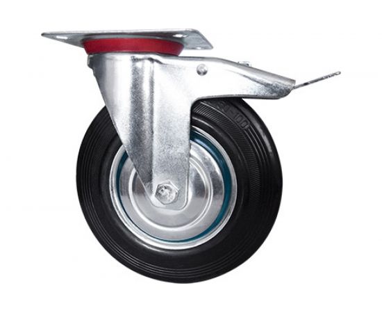 Колесо промышленное поворотное с тормозом Longway SCB55 