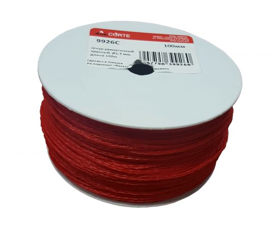 Разметочный шнур CORTE красный, 1.7мм, длина 100м CORTE 9926C 
